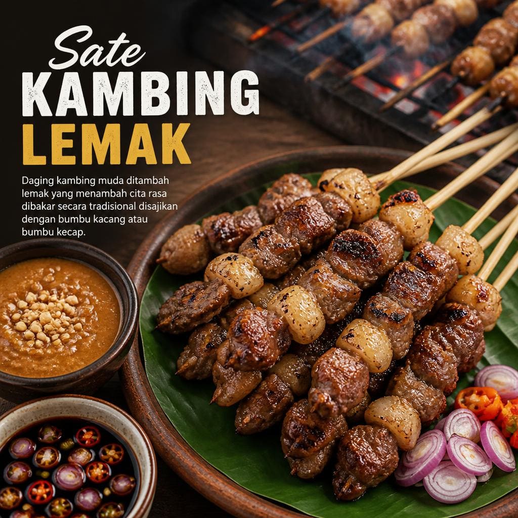 Sate Kambing Lemak di RM Bumi Aki
